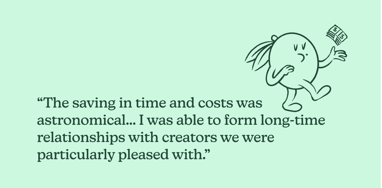 Jonathan Maimon quote on Passionfroot's creator discovery filters