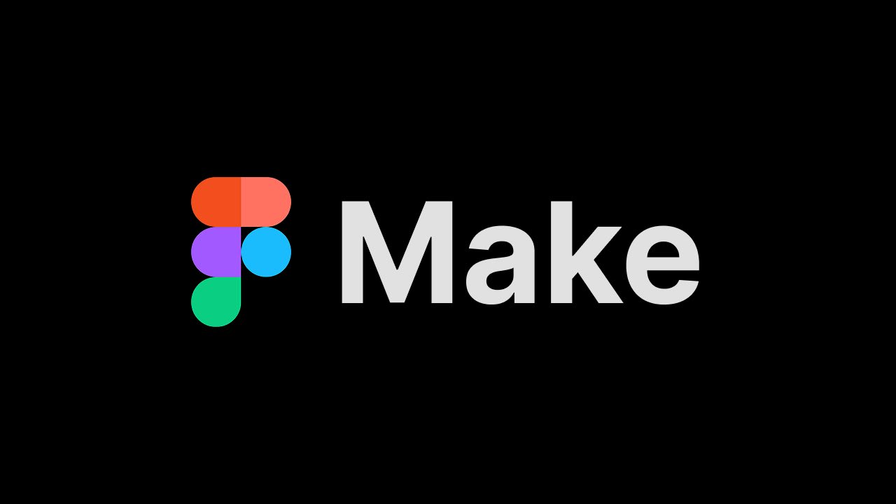 The Figma logo beside the word Make on a black card