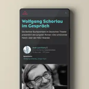 Thumbnail: web app design for Voice Republic, Zürich