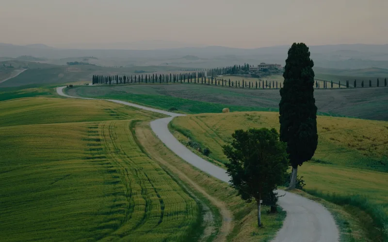 Image of a brochure site for Cork+Compass Travel, a new wine tour project from Wine Enthusiast