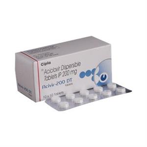 Acivir 200 mg DT Tablet