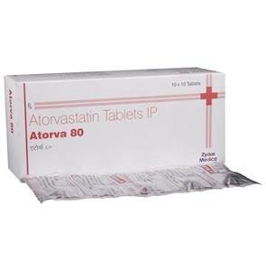 Atorva 80 mg Tablet