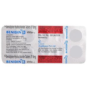 Benidin 8 mg Tablet