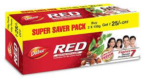 Dabur Red Tooth Paste 150+150 gm Offer