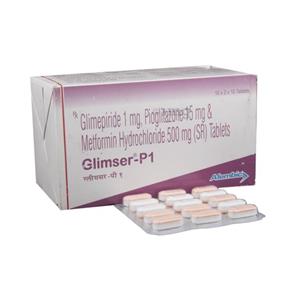 Glimser P 1 mg Tablet