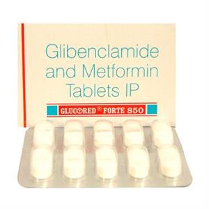 Glucored Forte 850 mg Tablet