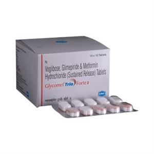 Glycomet Trio Forte 2 mg Tablet