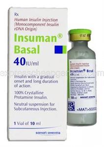 Insuman Basal 40IU Injection