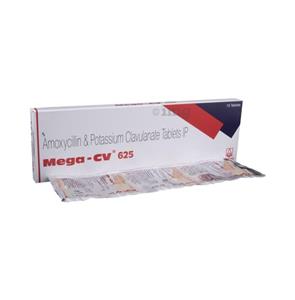 Mega CV 625 mg Tablet