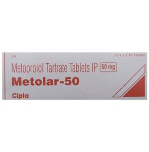 Metolar 50 mg Tablet