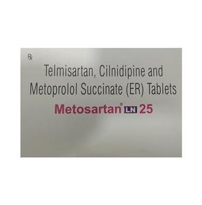 Metosartan LN 25 mg Tablet