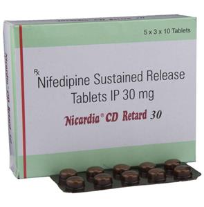 Nicardia CD Retard 30 mg Tablet