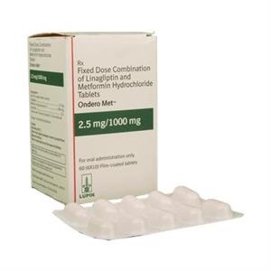 Ondero Met 2.5/1000 mg Tablet