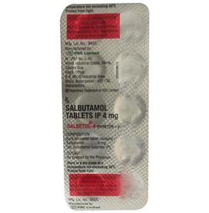 Salbetol 4 mg Tablet