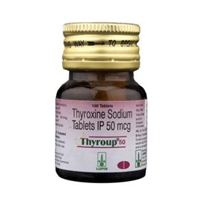 Thyroup 50 mg Tablet Container