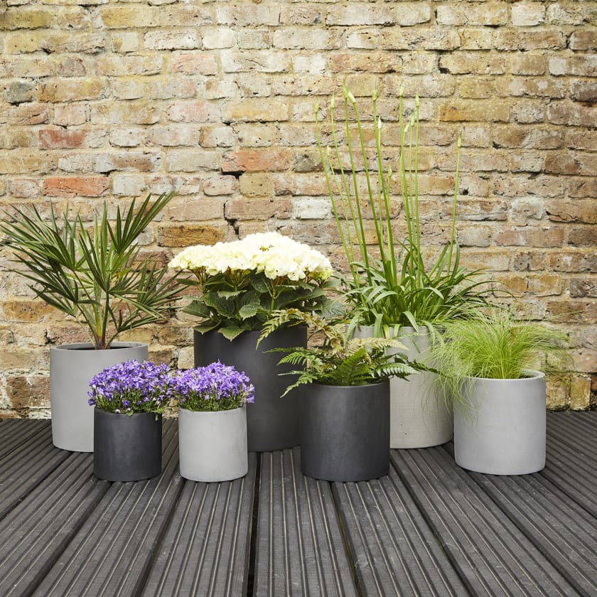 Fibrestone cylinder pot — Pots | Patch