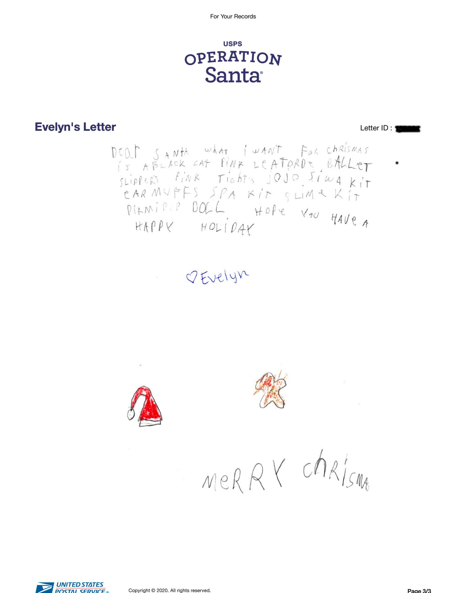 Santa Letter