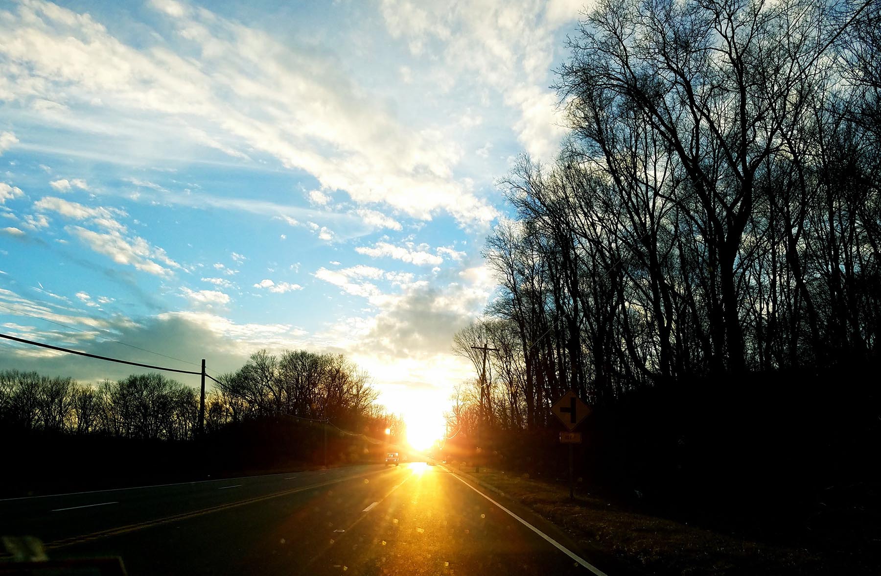 So many times we drive west