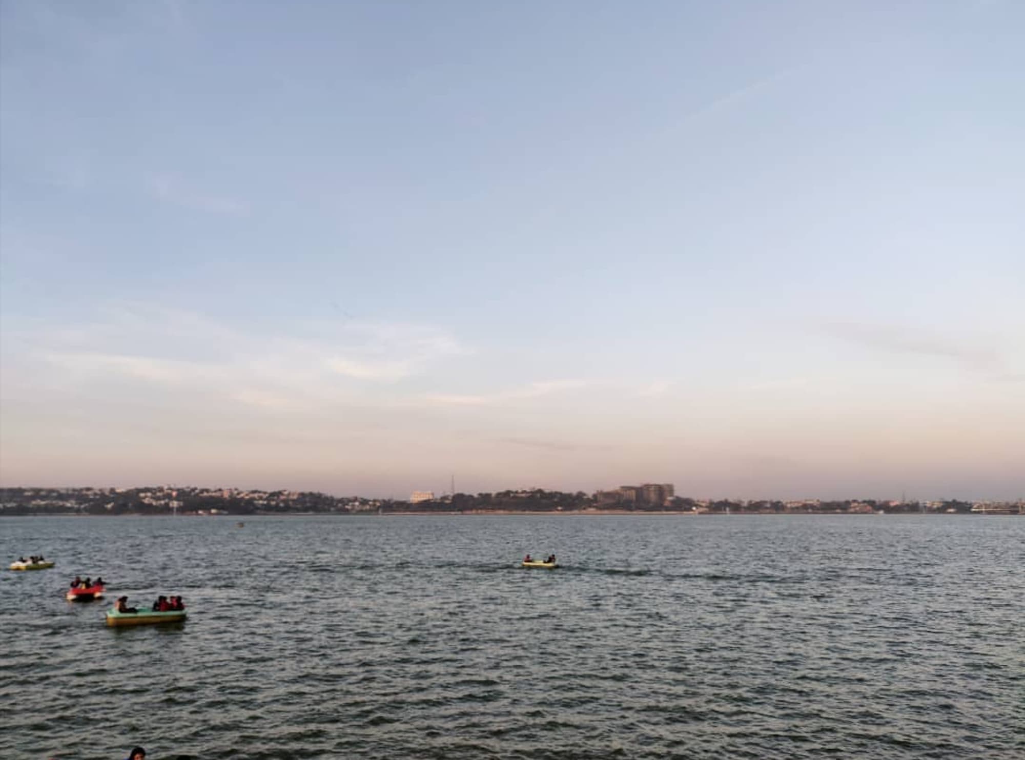 Upper Lake with a skyline of Bhopal city