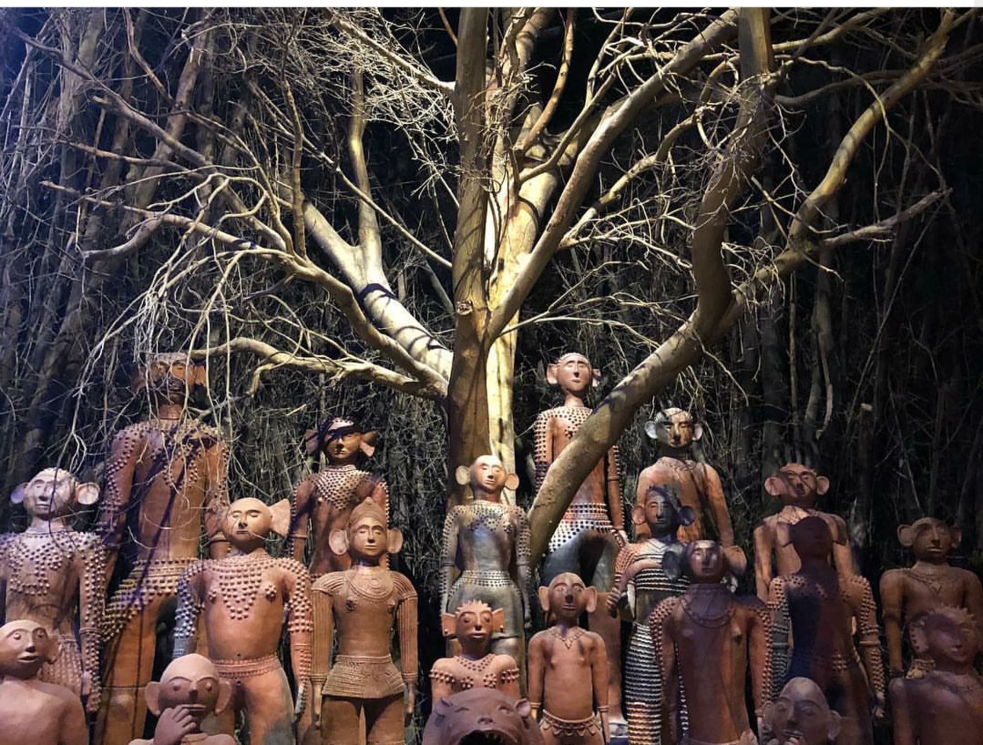 Numerous bronze statues of Jain Tirthankaras excavated from the site of ‘Dhar’ in Madhya Pradesh