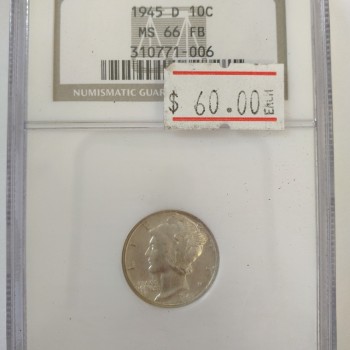 1945d Mercury Dime