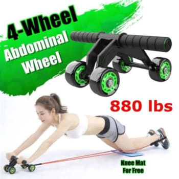 Abdominal Wheeler Roller - Automatic Rebound Abs Roller Plus 90 Day Meal&Workout Guide detail