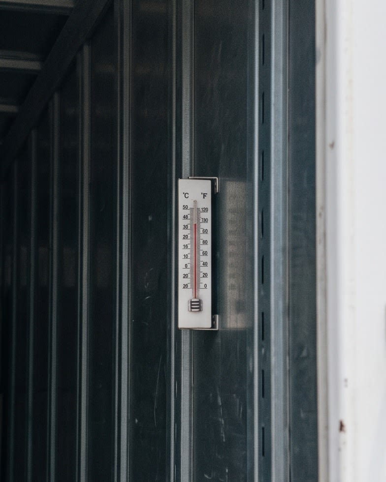 밀폐적재함 온도계 편안창고 개인창고 짐보관, 물품보관, 공유창고