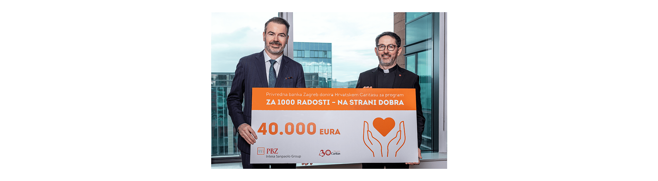 PBZ donation Croatian Caritas