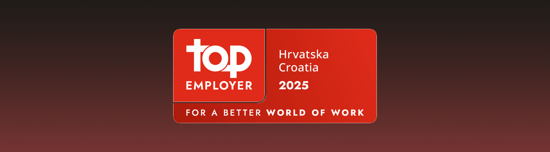 PBZ dobitnik certifikata Top Employer Hrvatska 2025.