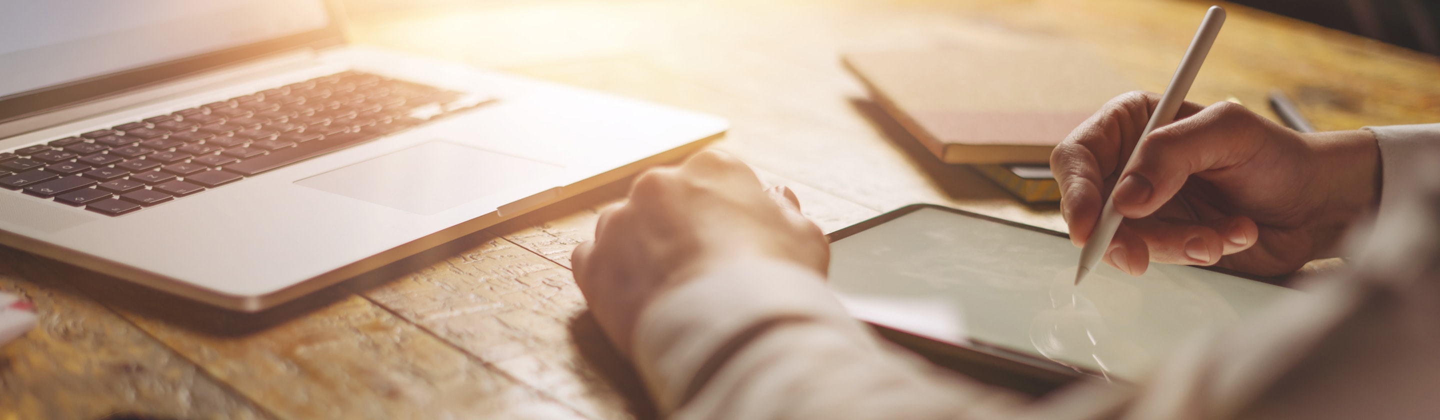 Digitally signing documents on a signature pad.
