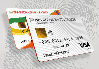 Old and new design of the Visa Inspire card.