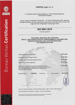 Certifikát_DE_2024-2027_Bureau Veritas_CENTES