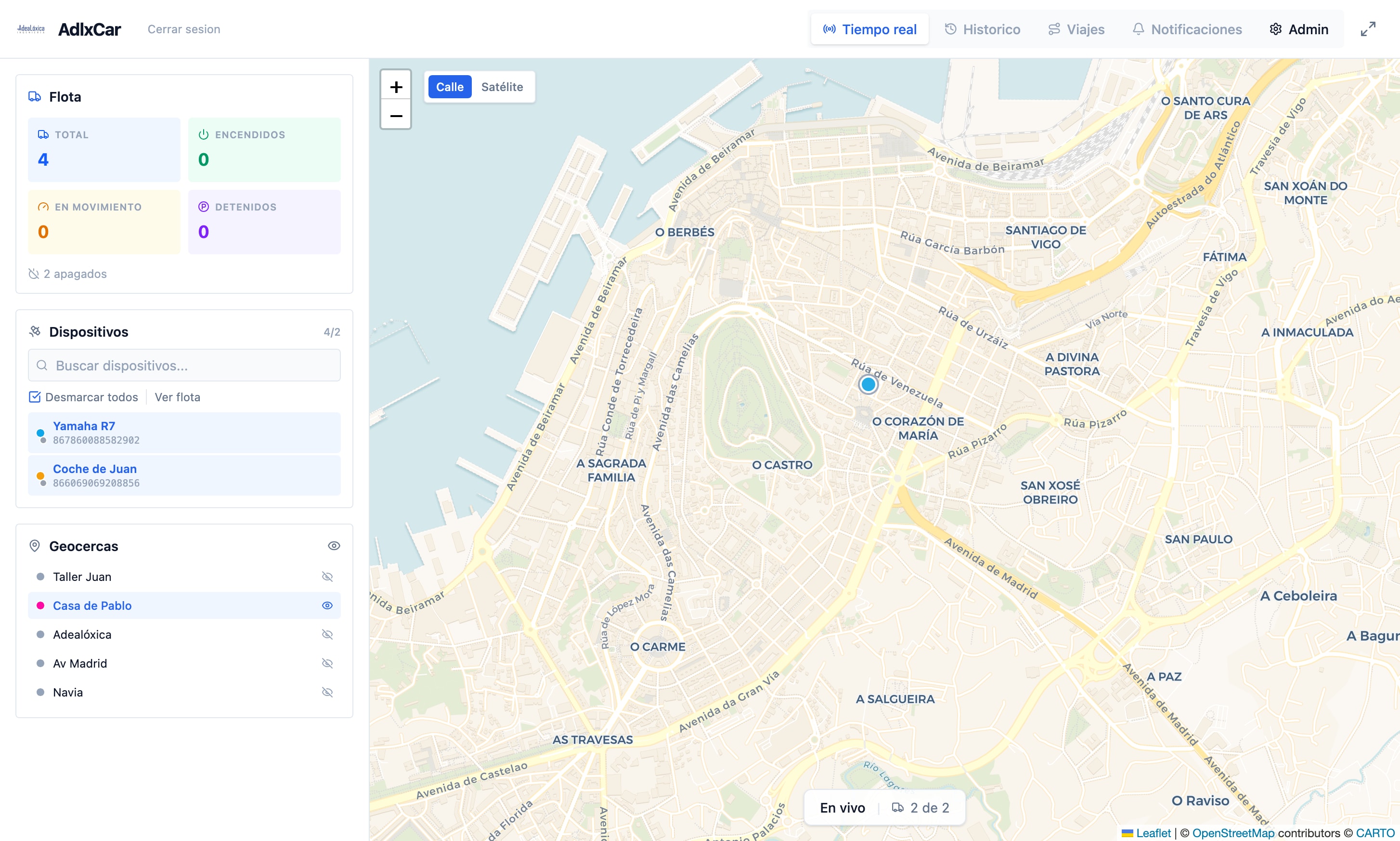 Galicia Localiza — Gestor de Flota Empresarial