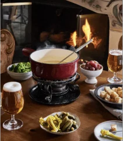 Fondue at Goldener Hirsch Restaurant