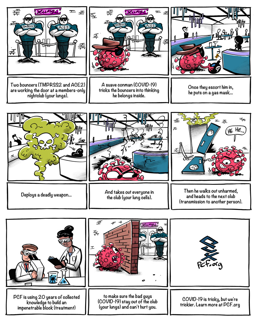 Relationship Between TMPRSS2 and COVID-19 comic