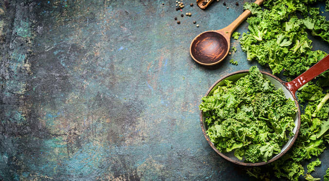 kale in a bowl