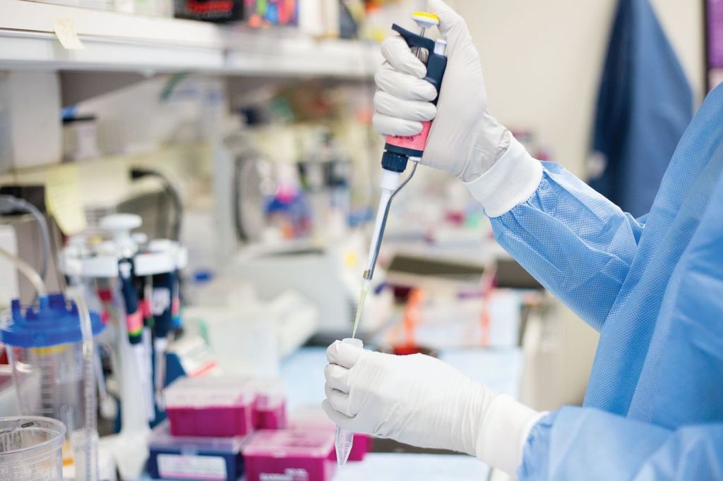 researcher in lab
