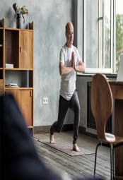 Man doing yoga