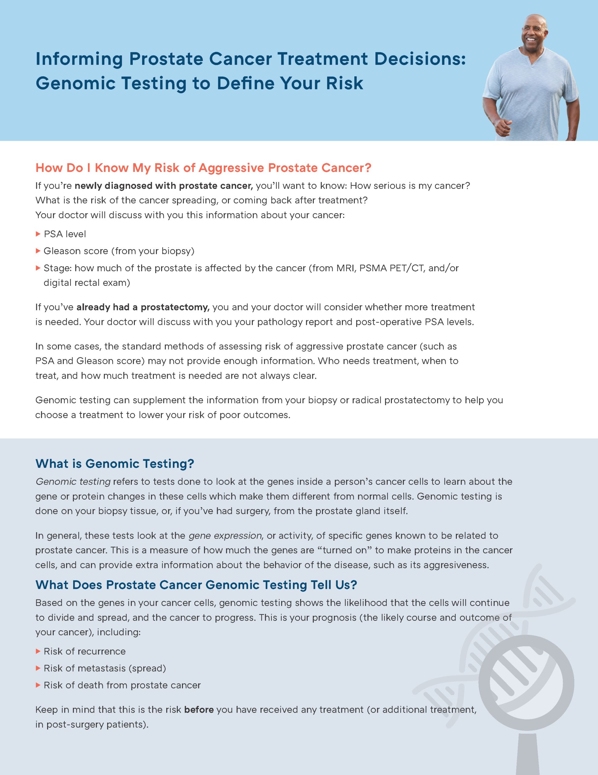 Genomic Testing in Prostate Cancer Guide