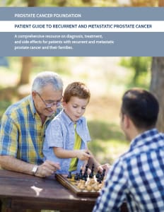 New! Patient Guide to Recurrent and Metastatic Prostate Cancer