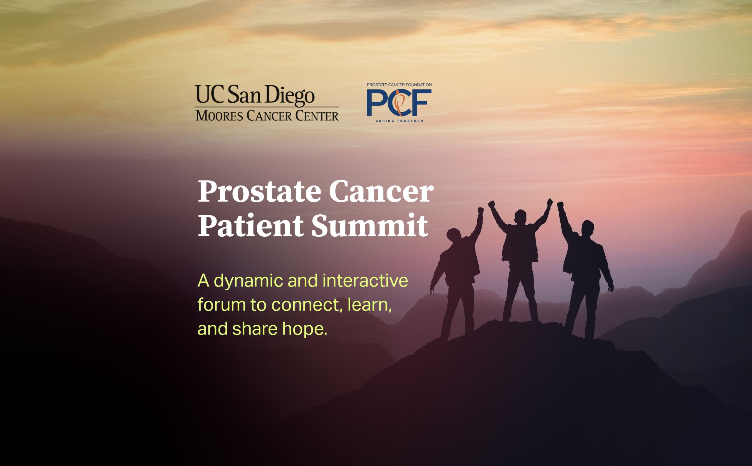 Register for the free Patient Summit in San Diego, Jan 30-31
