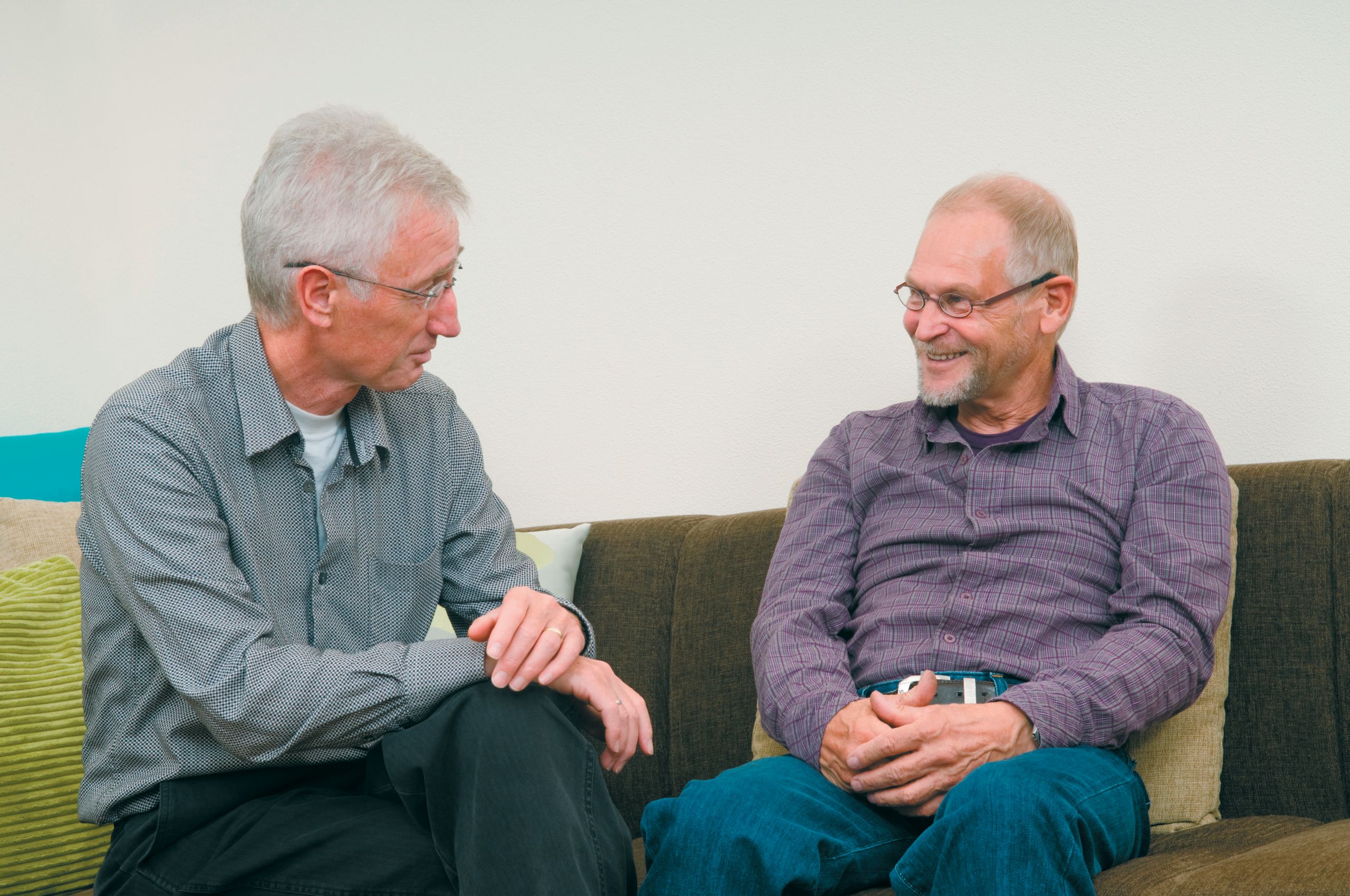 Two gentlemen talking