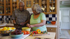 couple cooking