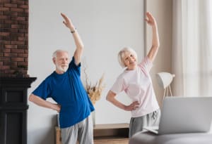 Couple Exercising