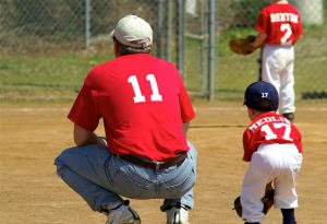 Dad Kid Baseball
