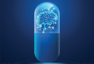 Pill with a brain inside