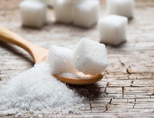 sugar and sugar cubes