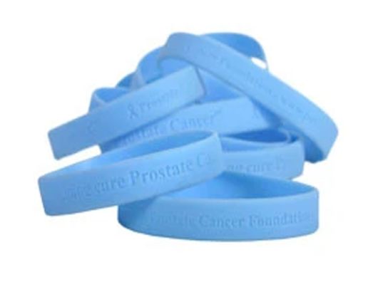 Blue Prostate Cancer Awareness Wristbands