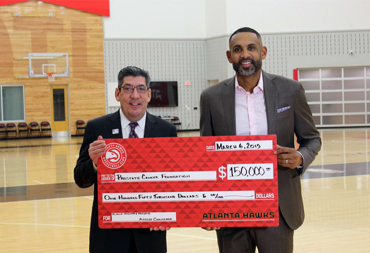 Atlanta Hawks' Raises Awareness And $150,000 For Prostate Cancer Research