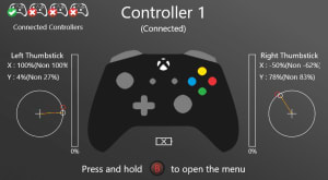 Тест геймпада - Game Controller Tester от Microsoft Store